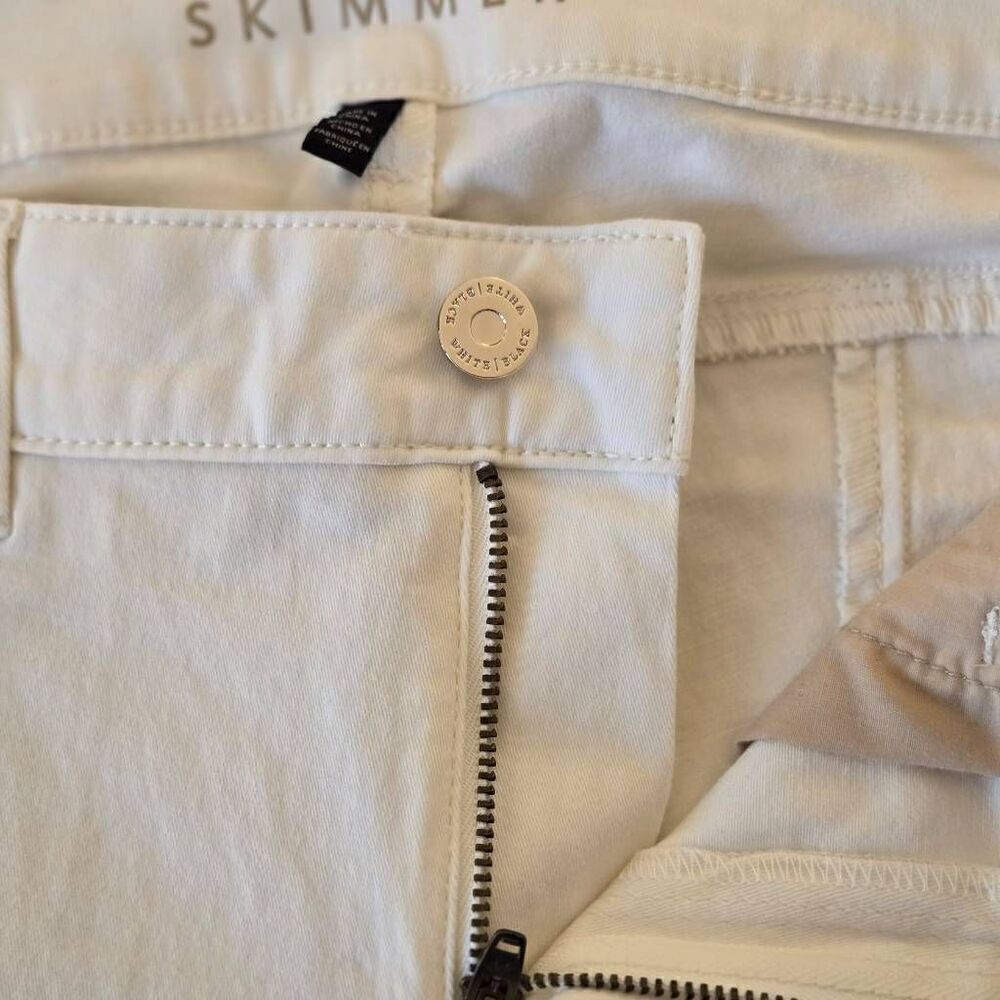 White House Black Market Womens Low Rise The Skimmer Ankle Jeans White Size 4 - Picture 9 of 16